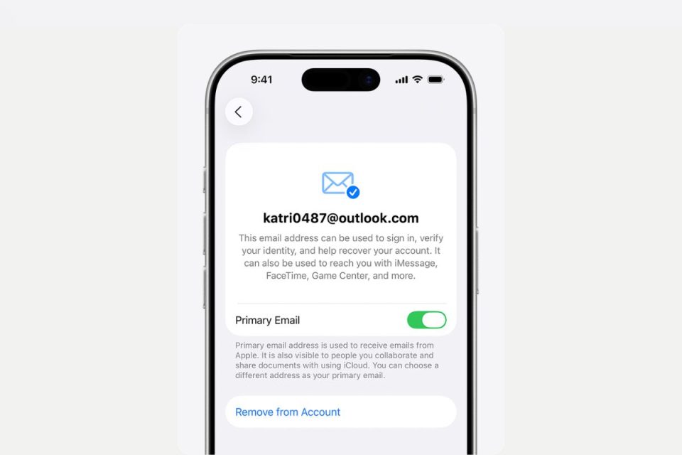 How to change your Apple Account primary email address